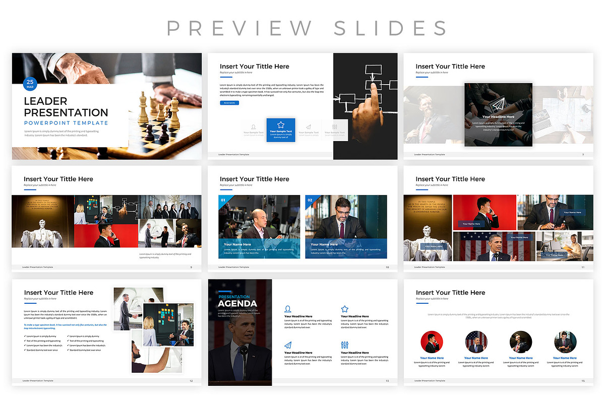 Leader Powerpoint Template, a Presentation Template by Digitcase x ...