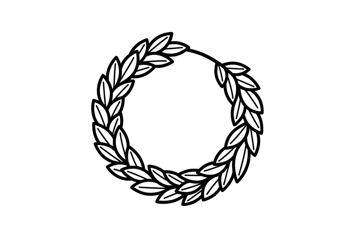 Leaf Laurel Wreath Frame Bundle, an Illustration by Gaye Art (Photo 28 of 51)