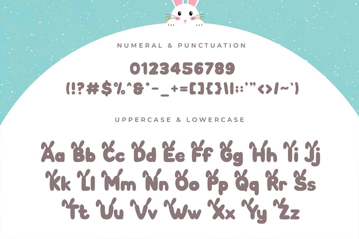 Bunny Gloff – Modern Kids Font, a Handwritten Font by overlaytemplates (Photo 4 of 5)