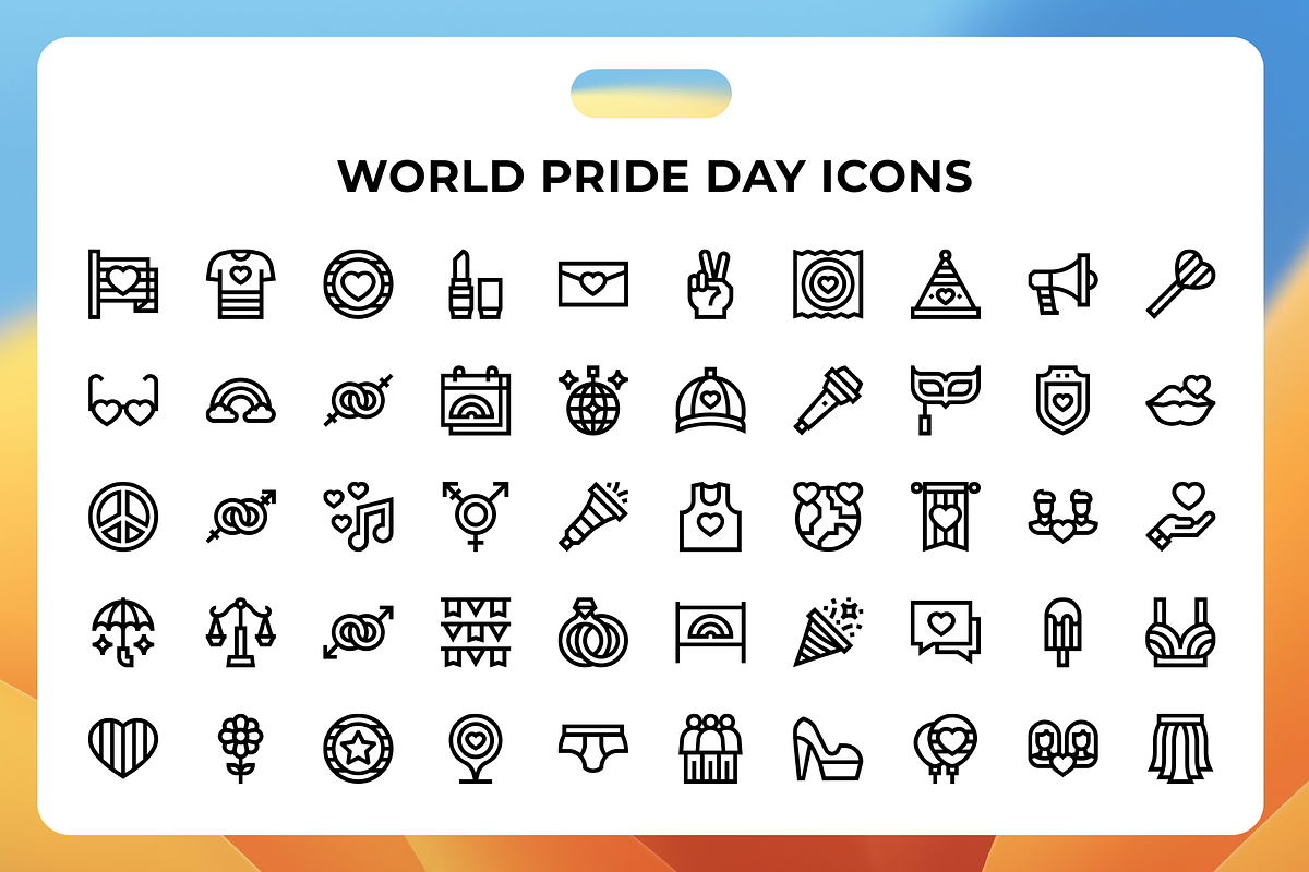 World Pride Day Icons, an Icon by Wencory