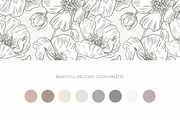 Elegant Poppies Spring flowers, an Illustration by ms Julia Nova (Thumbnail 2 of 7)