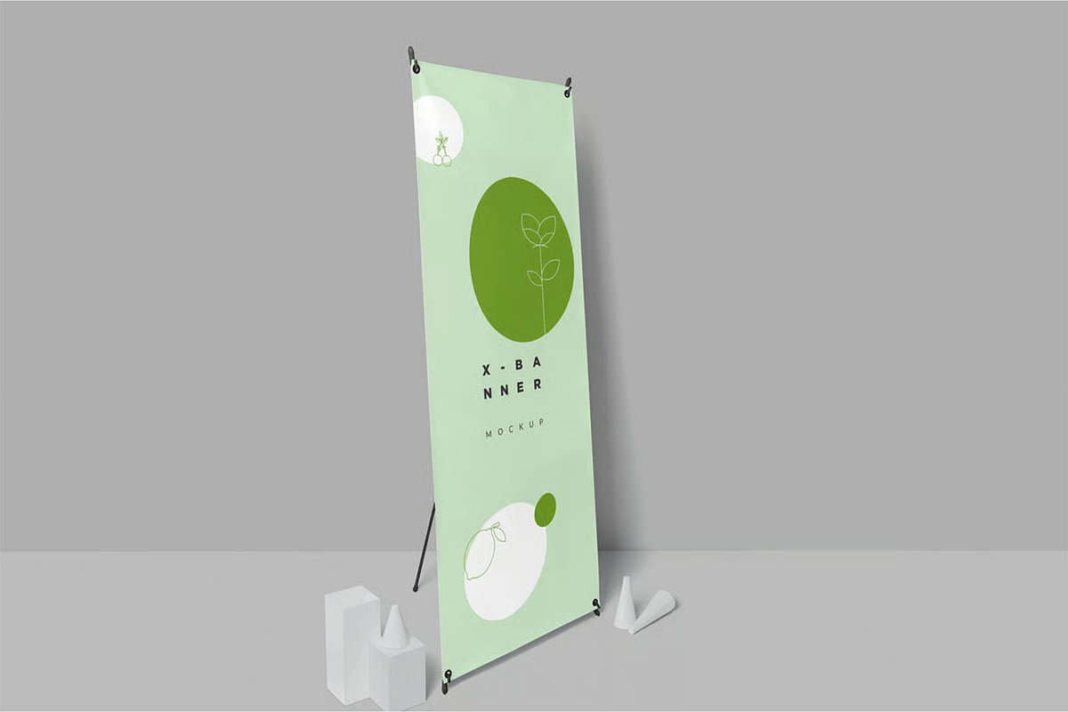 High-Quality X Standee Mockup PSD, an Advertising Mockup by megostudi0 (Photo 5 of 6)