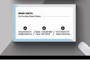 White Minimal Business Card Design