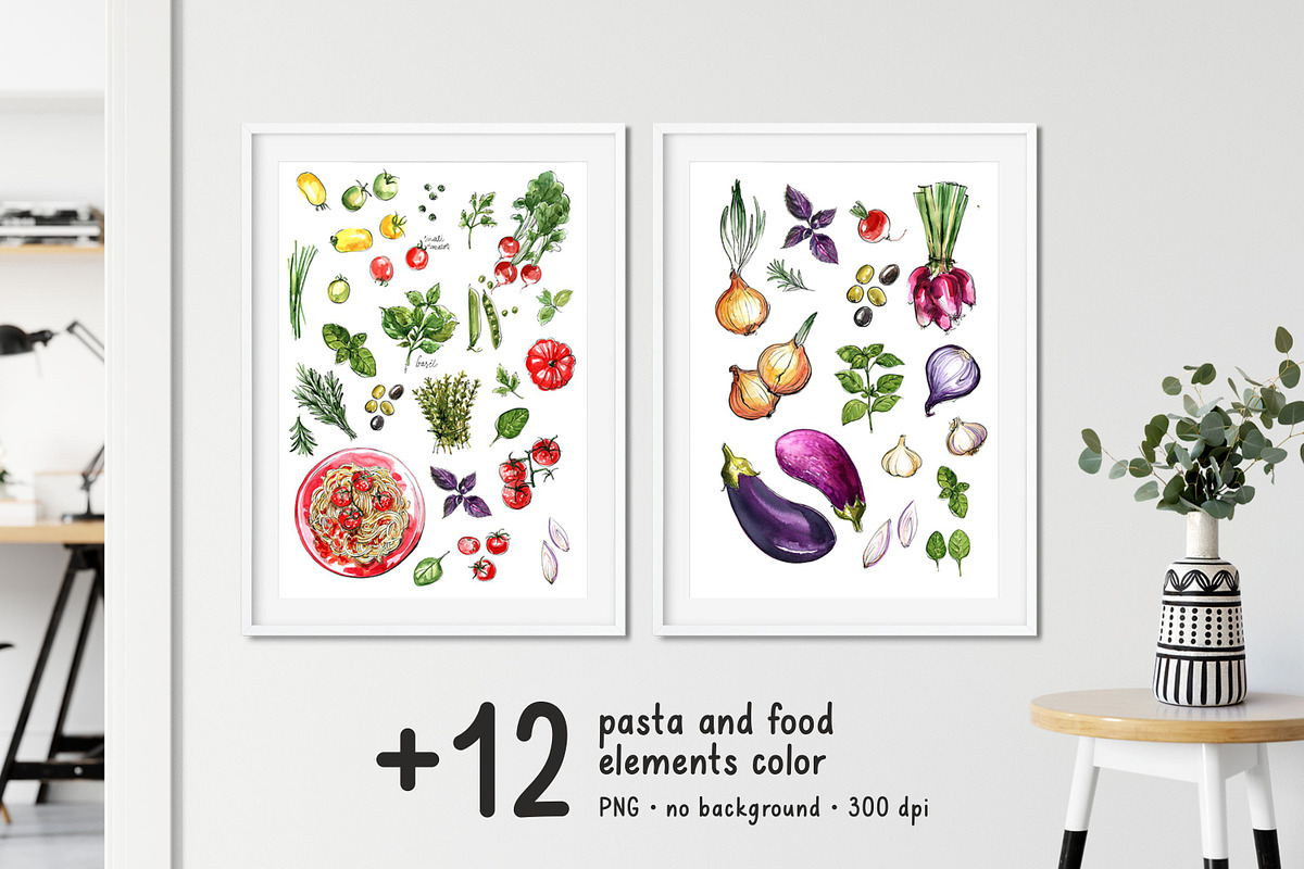 Food watercolor. Vegetables, a Food Illustration by irina.vaneeva (Photo 5 of 25)