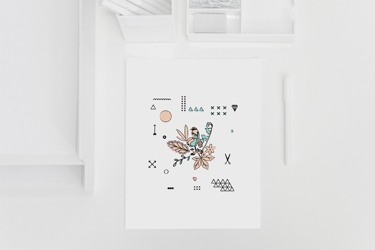 Poetry Vector Set, a Stationery Template by Lera Efremova (Photo 1 of 4)
