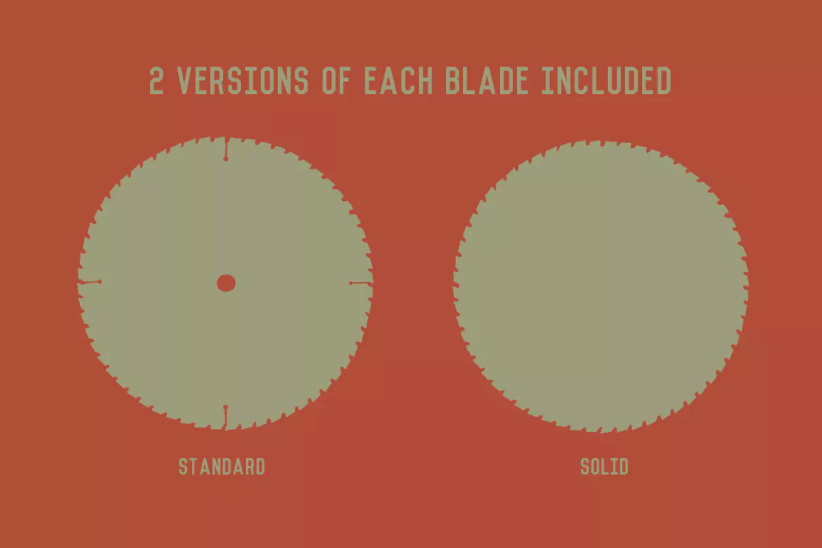 Badge Shapes - Circular Saw Blades preview 2