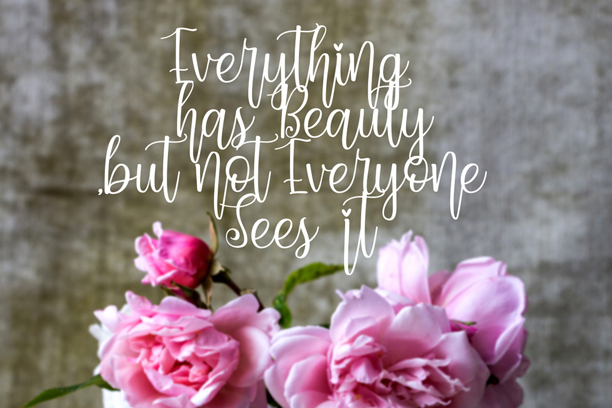 Dynamic Love | Calligraphy Script preview 7