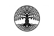Sacred Tree of Life Vector Bundle, an Illustration by Designs_River (Thumbnail 50 of 51)