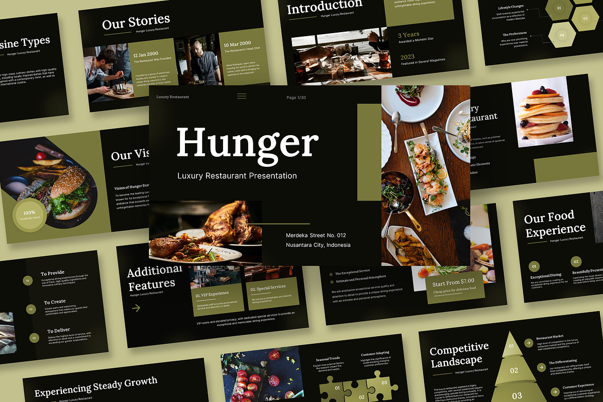 Hunger Luxury Restaurant Keynote, a Presentation Template by kerismaker (Photo 1 of 10)