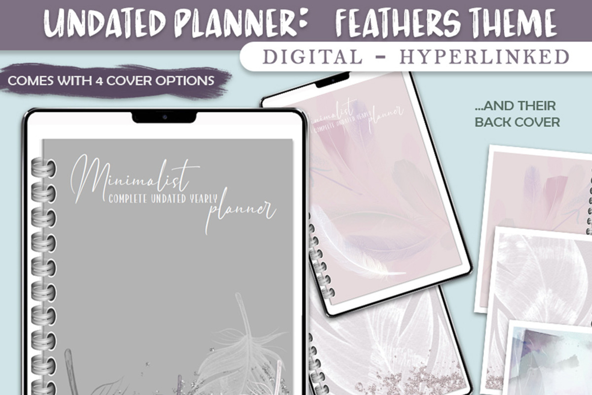 Undated Minimalistic Digital Planner, a Stationery Template by Brenda Avila Designs (Photo 2 of 4)