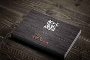 Clean Wooden Business Card