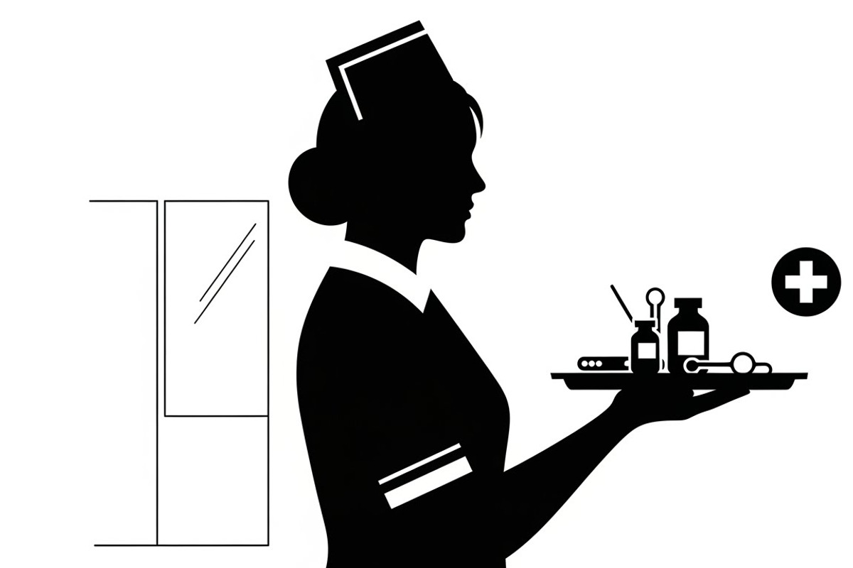 doctor and nurse silhouettes, an Illustration by Amazin_art (Photo 13 of 31)