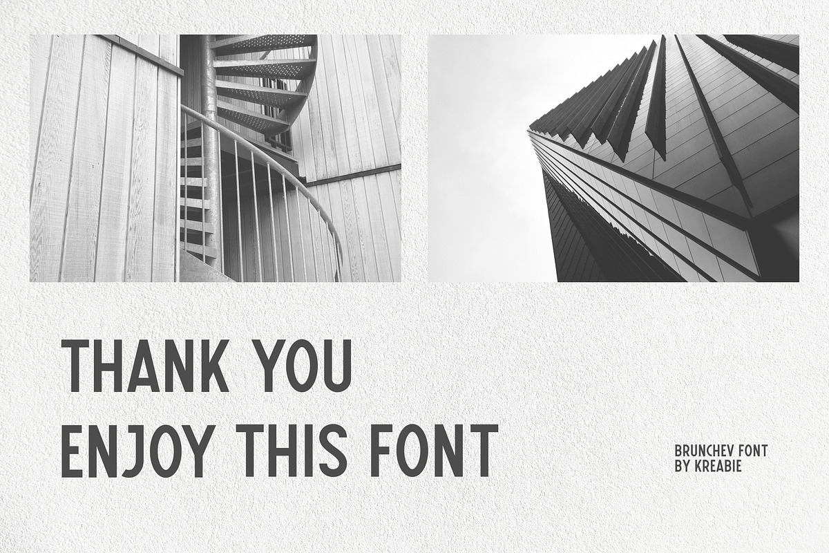 BRUNCHEV, a Sans Serif Font by Kreabie (Photo 8 of 8)