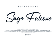 Sage Falcone Brush Font