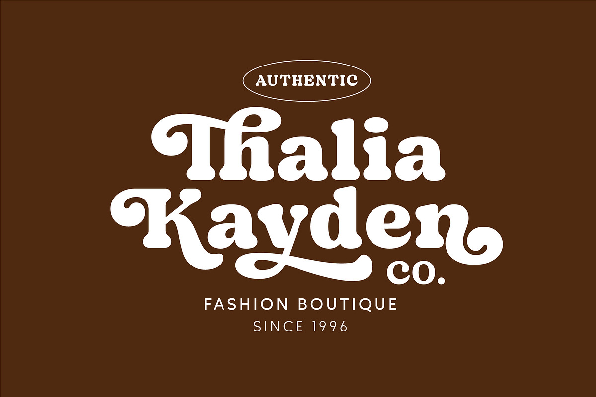 Sorean - Groovy Retro Font, a Serif Font by Grezline Studio (Photo 2 of 13)