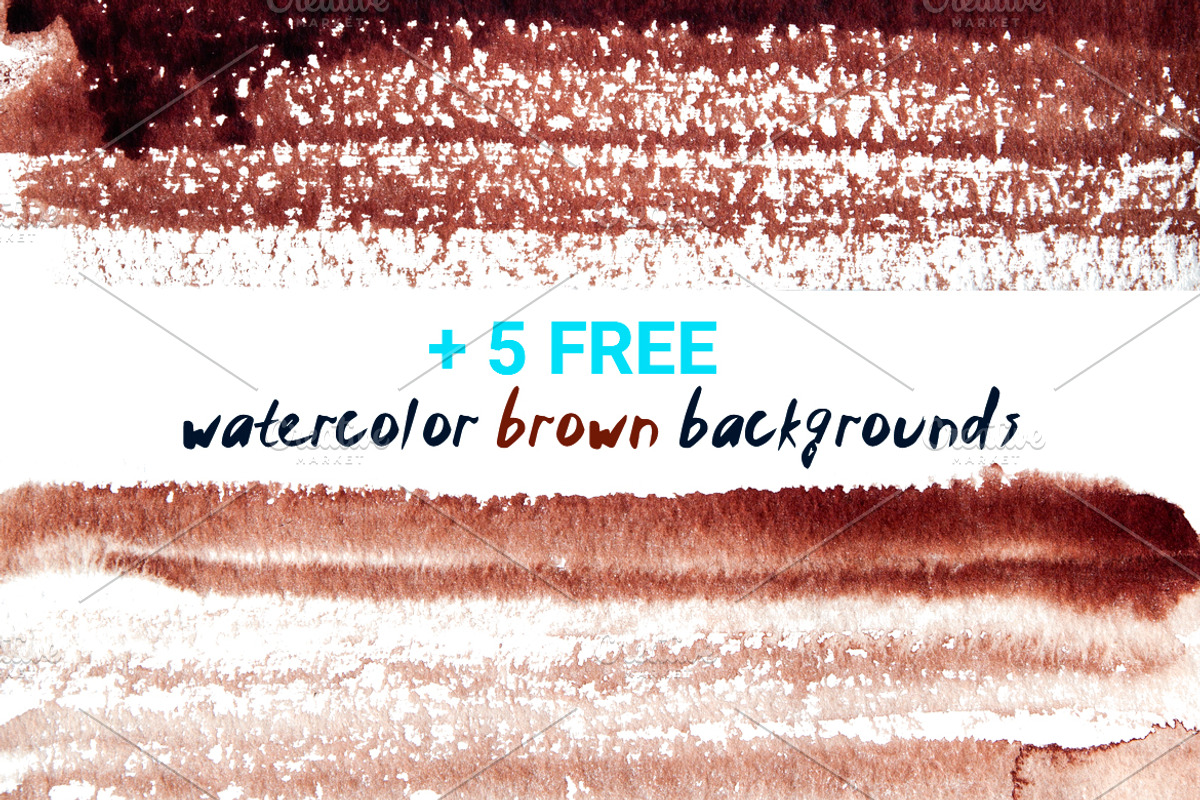 Watercolor art brushes for Photoshop, a Brush Add-On by Digithings (Photo 4 of 8)