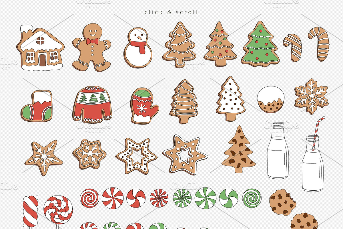 Christmas treats clipart set, an Object Graphic by @olga.angelloz (Photo 2 of 2)