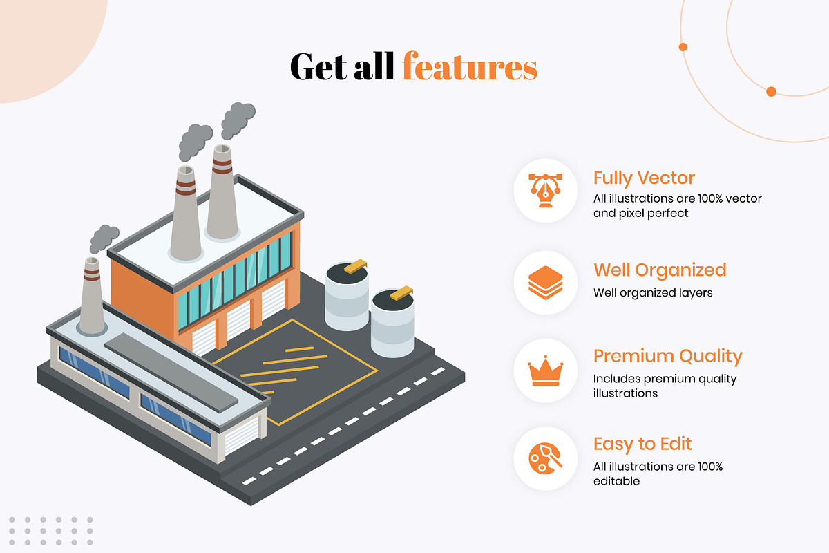 Isometric Industrial Illustrations, a Duotone Icon by Brickclay (Photo 2 of 8)