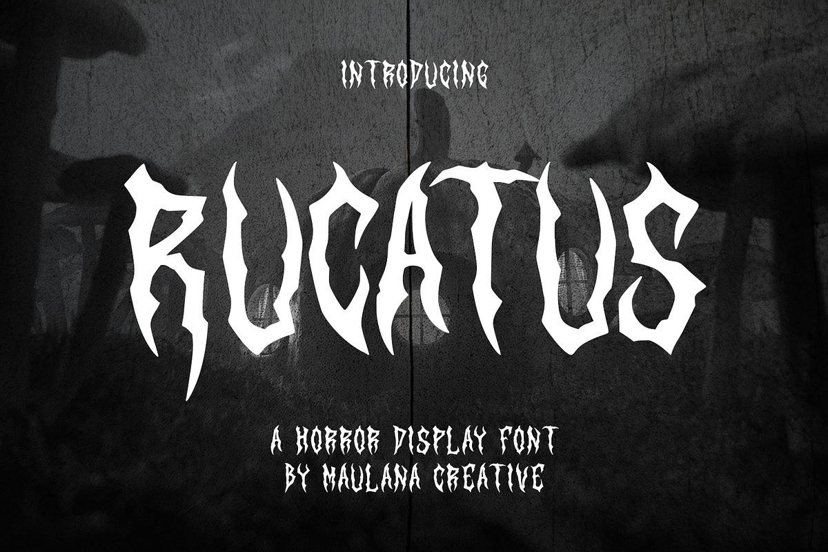 Rucatus Font, a Blackletter Font by Maulana Creative (Photo 1 of 7)