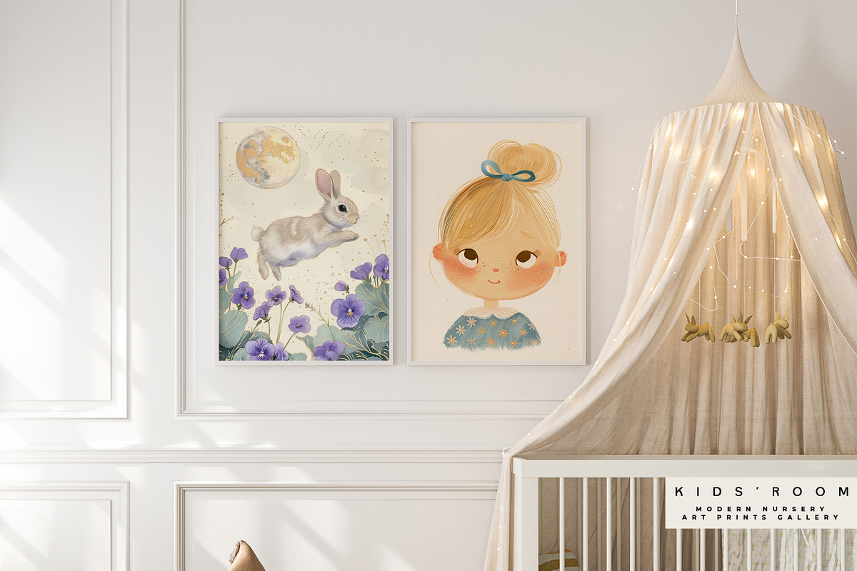 KIDS' ROOM Nursery Prints Gallery, a Background Graphic by Lana Elanor (Photo 3 of 11)