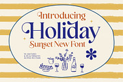 Holiday Sunset Elegant Serif, a Serif Font by timelesstype.co (Thumbnail 1 of 20)