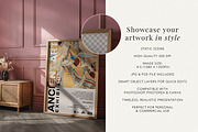 Pink Room Wall Frame Mockup, a Mockup by Paper Flowers Studio (Thumbnail 2 of 5)