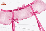 Lingerie Watercolor Collection, an Object Illustration by BarvArt (Thumbnail 8 of 9)