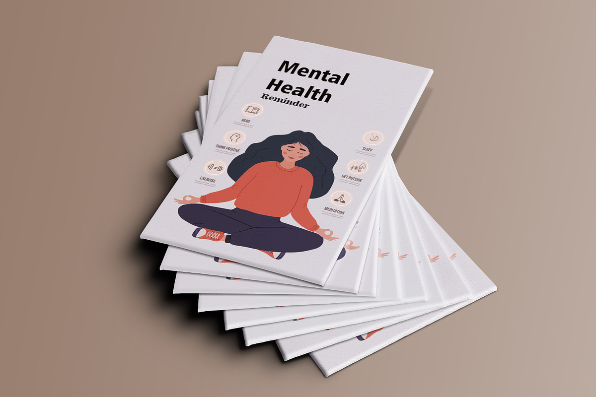 Mental Health europe woman, a Healthcare Illustration by KeronnArt (Photo 6 of 8)