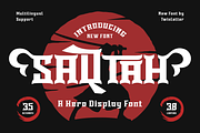 SAQTAH | Display Hero Font, a Serif Font by twinstd (Thumbnail 1 of 13)