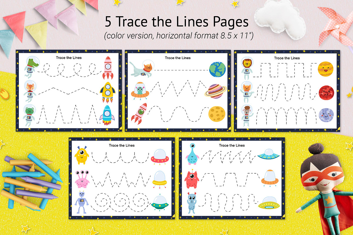 Space Activity Pages Collection, an Animal Illustration by Gulnara Sabirova (Photo 13 of 51)