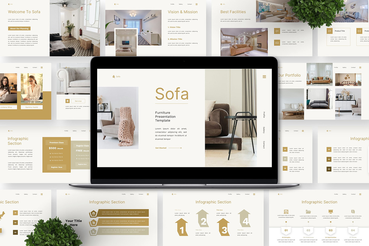 Sofa - Furniture Powerpoint preview 5