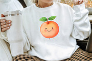 Watercolor Cute Peaches Garden Fruit, an Illustration by Sublimation Artist (Thumbnail 4 of 6)