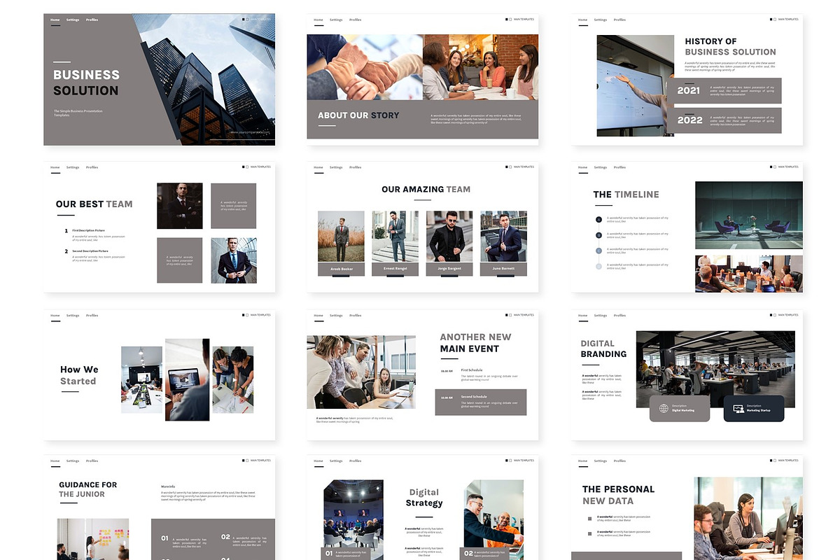 Solution - Keynote Template, a Presentation Template by AQR Studio