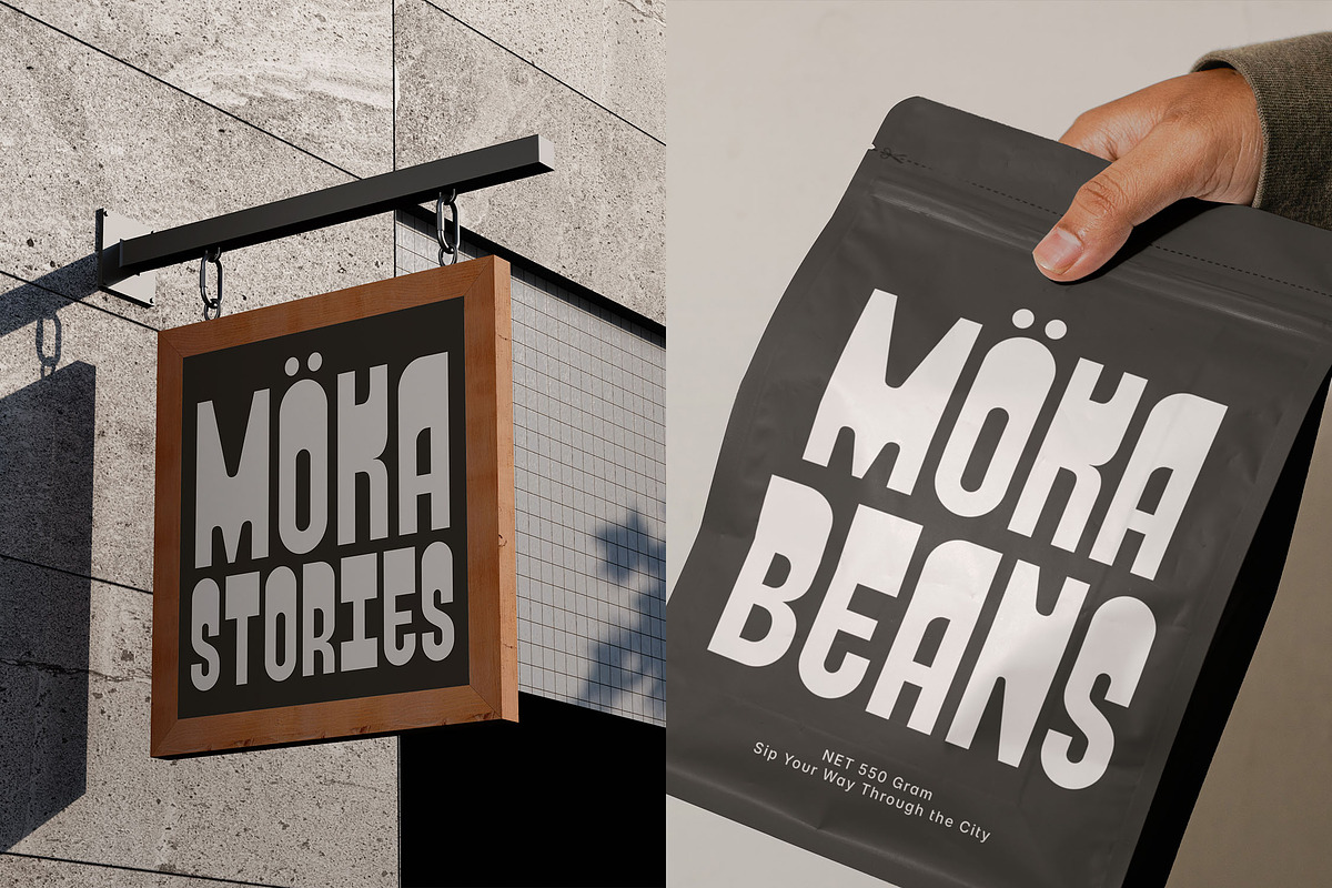 Reactro - Bold Retro Condensed Font, a Sans Serif Font by Typia Nesia (Photo 11 of 15)