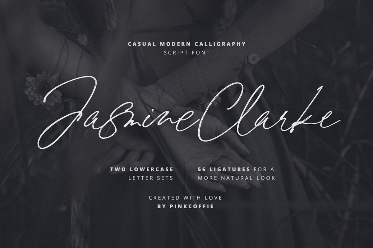 Modern Font & Logo Bundle - 85%Off, a Script Font by Pink Coffie (Photo 6 of 65)