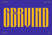 Gervind - Bold Condensed Display, a Sans Serif Font by Say Studio (Thumbnail 1 of 15)