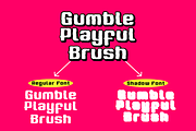 Gumble Playful Brush, a Handwritten Font by QR Design Studio (Thumbnail 4 of 9)