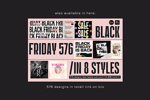 PS & Canva BLACK FRIDAY Social Media