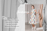 Women Sleeveless Dress Mockup Bundle, an Apparel Mockup by Neutral Mockups (Thumbnail 3 of 8)