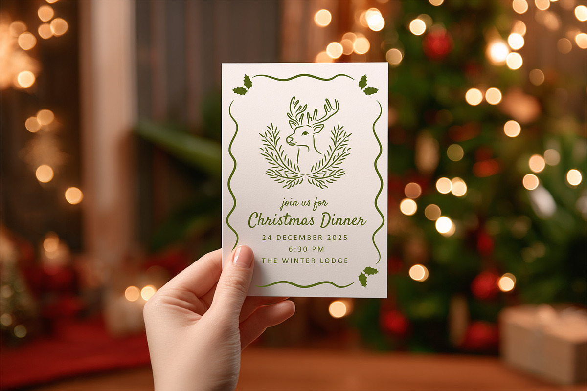 Christmas Hand Drawn Illustrations, a Seasonal Illustration by NatalieArtShop (Photo 3 of 13)