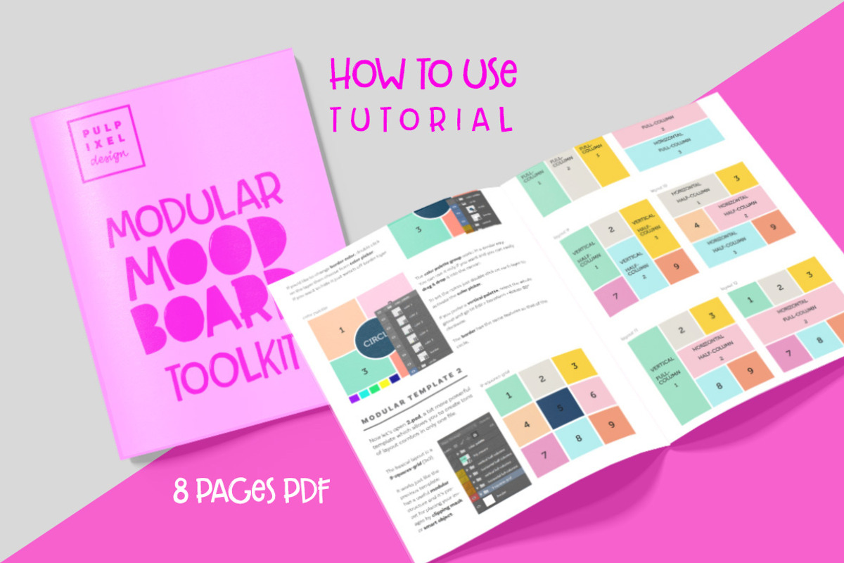 Modular Mood Board Toolkit, a Social Media Template by Pulpixel Design (Photo 2 of 8)