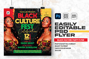 Black culture Fest Party Flyer, a Flyer Template by Shajib Shikder (Thumbnail 1 of 2)