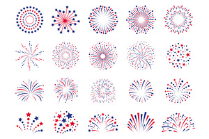 Fireworks 4th July. Celebration, a Background Graphic by winwin.art
