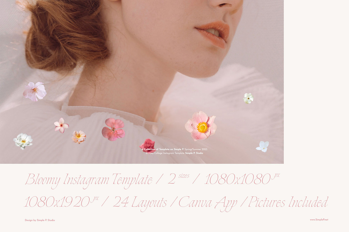 Bloomy Instagram Template, a Social Media Template by Simple P. (Photo 2 of 13)
