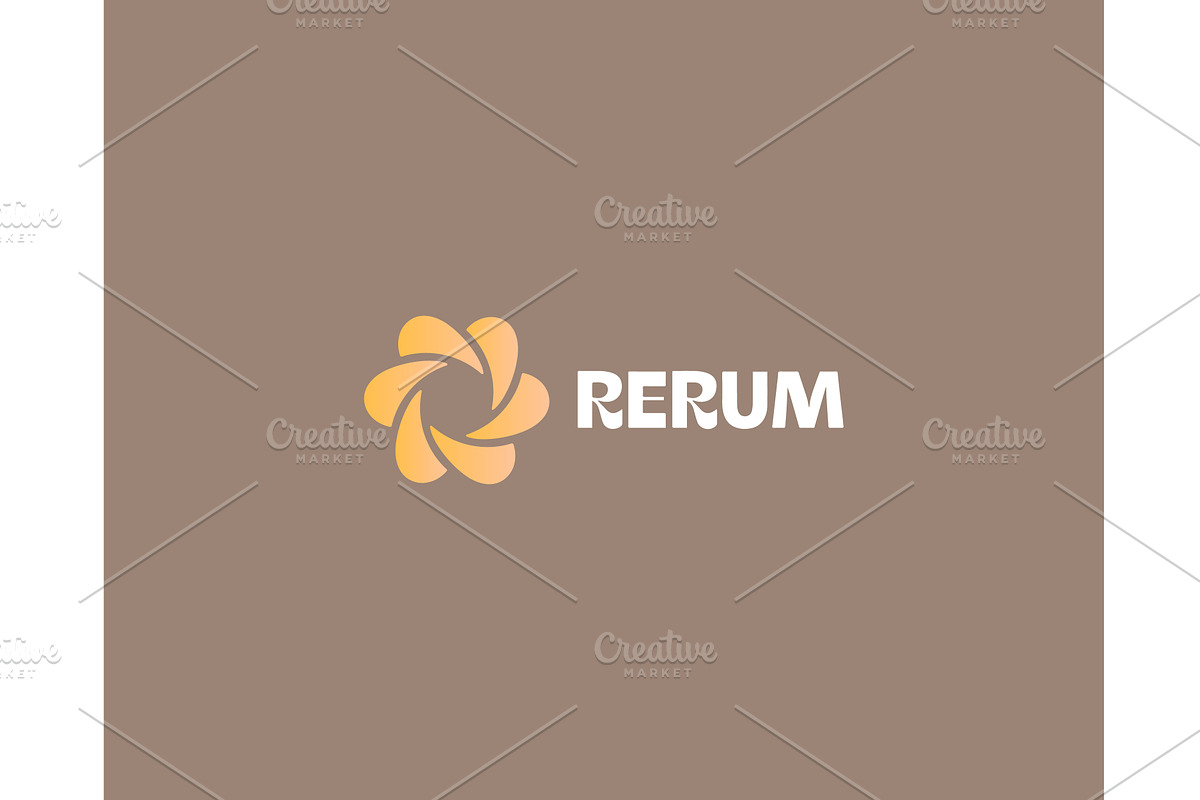 A vortex logo. Flower vector icon, a Templates & Theme by Himalia1