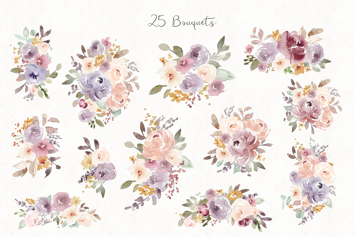 Lightgarden Watercolor Graphic Set, an Illustration by Angie Makes (Photo 3 of 12)