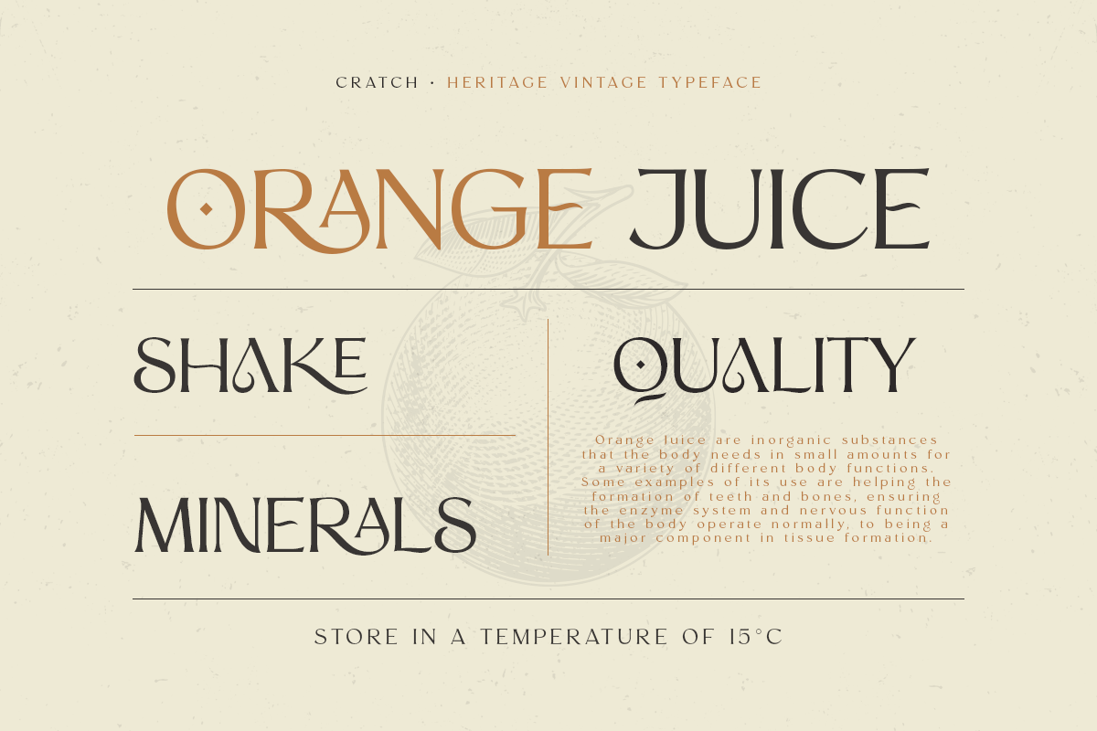 CRATCH - Heritage Vintage Typeface, a Serif Font by Sensatype (Photo 12 of 23)