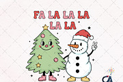 Fa La La La La Christmas Sublimation, an Illustration by Creative Art (Thumbnail 1 of 6)