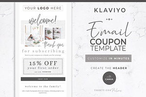 Klaviyo & Canva Coupon Linen