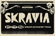 Skravia, a Handwritten Font by graphicook (Thumbnail 1 of 10)